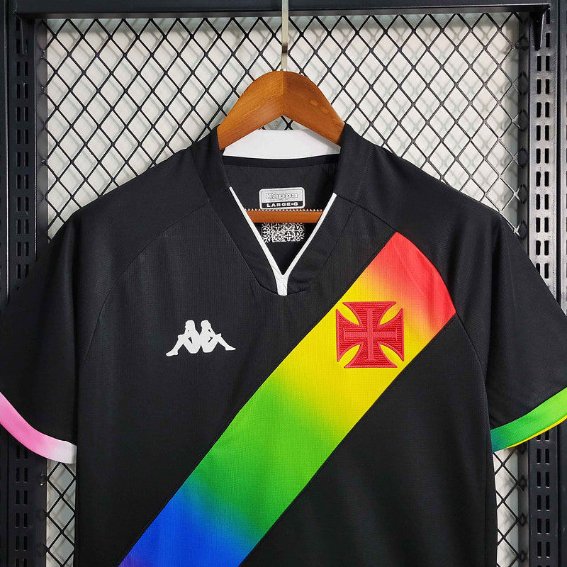 Camisa do Vasco da Gama Special Faixa Colorida - Preto