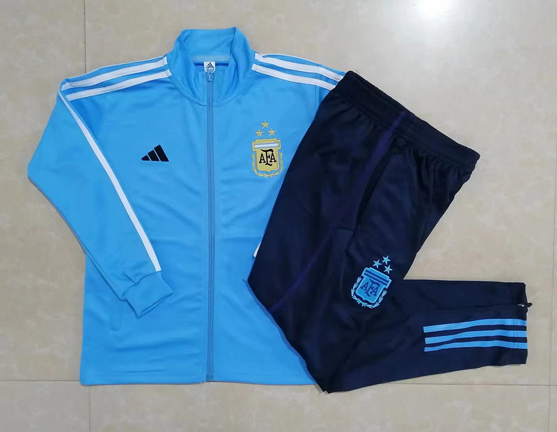 Conjunto de Treino Argentina 22/23 Azul Claro - Blusa e Calça