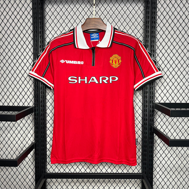 Camisa Retro Manchester United 1998/1999 Home Vermelho