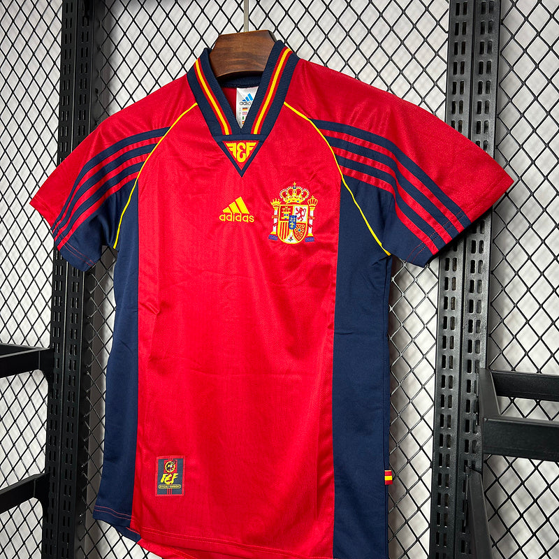 Camisa Retro Espanha 1998 Home I Vermelho