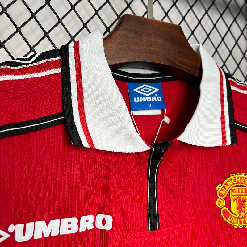 Camisa Retro Manchester United 1998/1999 Home Vermelho