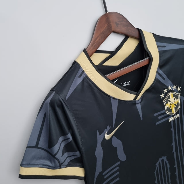 Camisa Feminina Seleção Brasil Nike - Preto - Conceito Nordeste