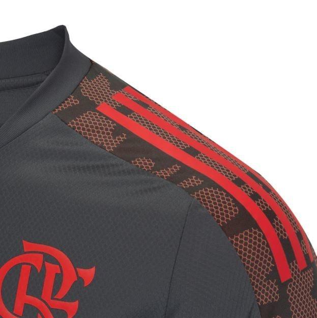 Camisa de Treino Flamengo 21/22 Adidas - Cinza - Loja da Seven Oficial