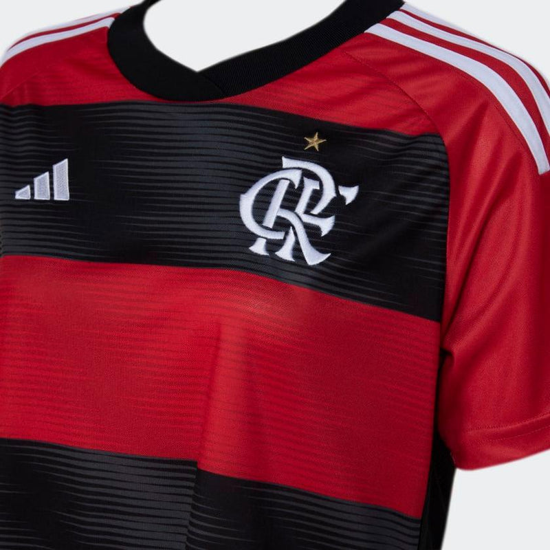 Camisa Feminina Flamengo 23/24 Adidas - Rubro Negro - Loja da Seven Oficial