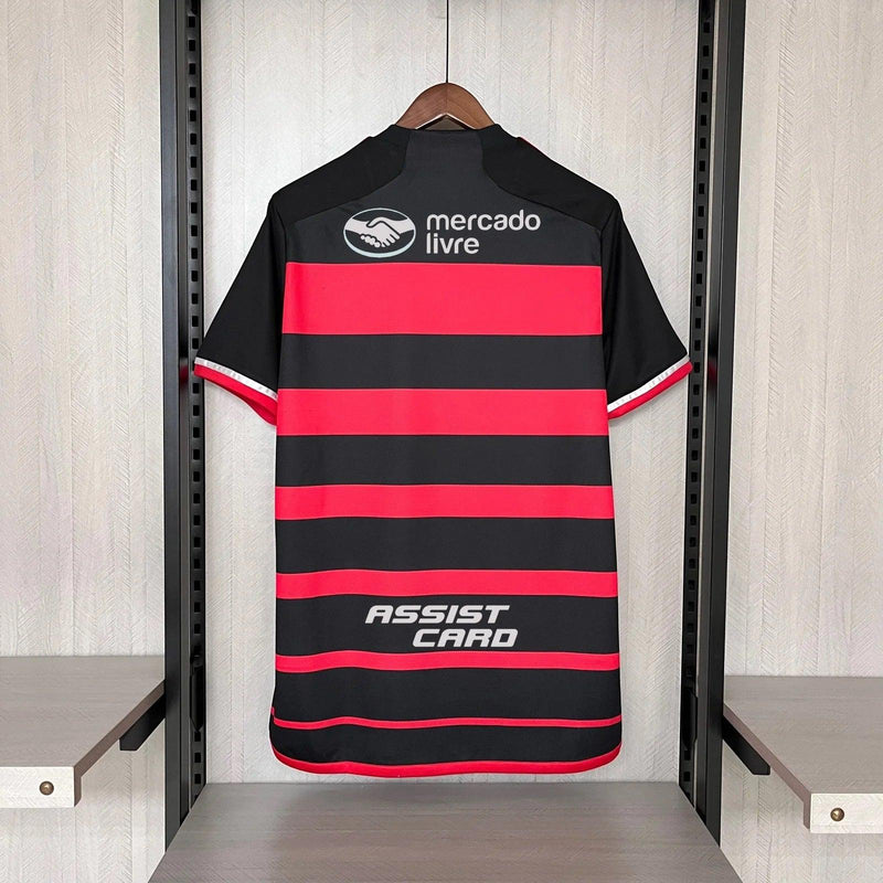 Camisa Flamengo Home 24/25 Torcedor Masculina - Todos os Patrocínios - Loja da Seven Oficial