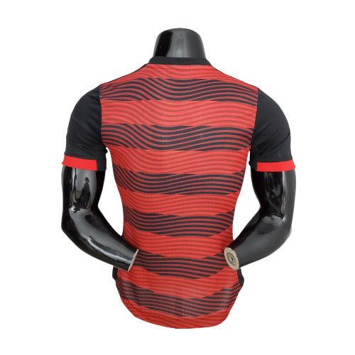 Camisa Flamengo I 22/23 - Vermelha e Preta - Adidas - Masculino Jogador - Loja da Seven Oficial