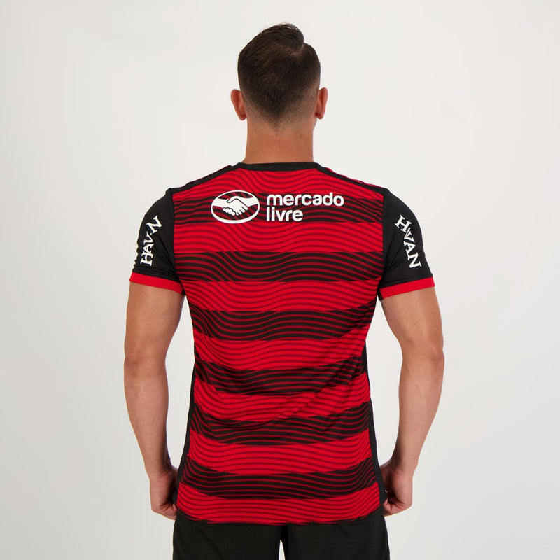 Camisa Flamengo I [Com Patrocínio] 22/23 Adidas - Rubro Negro - Loja da Seven Oficial