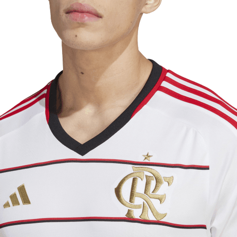 Camisa Flamengo II 23/24 Adidas - Branco - Loja da Seven Oficial