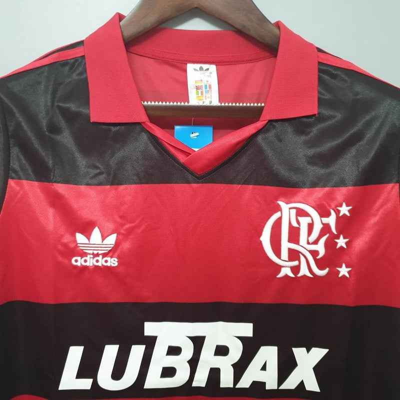 Camisa Flamengo Retrô 1990 Vermelha e Preta - Adidas - Loja da Seven Oficial