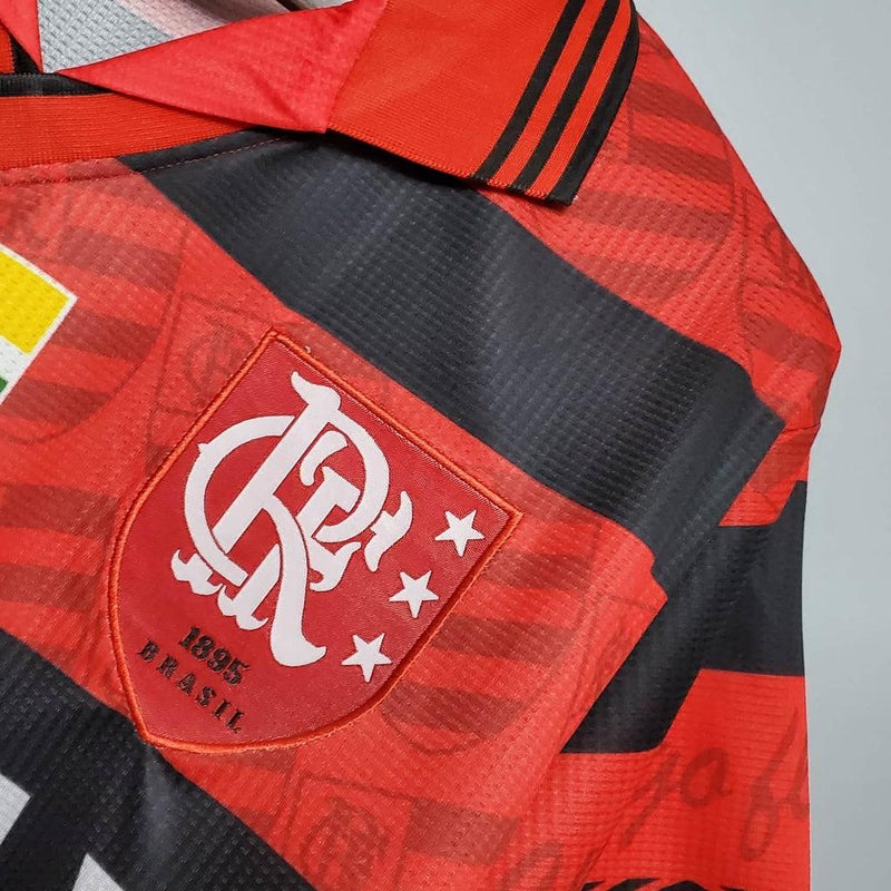 Camisa Flamengo Retrô 1995 Vermelha e Preta - Umbro - Loja da Seven Oficial