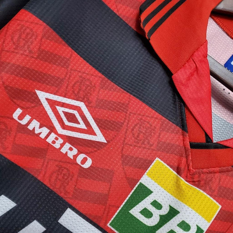 Camisa Flamengo Retrô 1995 Vermelha e Preta - Umbro - Loja da Seven Oficial