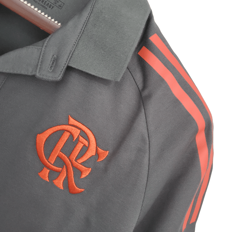 Camisa Polo Flamengo Cinza - Masculina - Loja da Seven Oficial