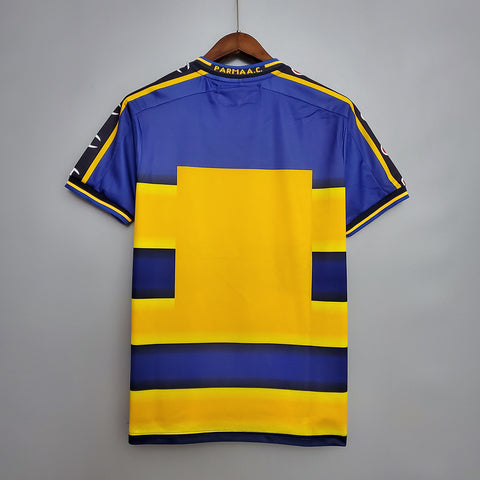 Camisa Parma Retrô 2001/2002 Azul e Amarela - Champion