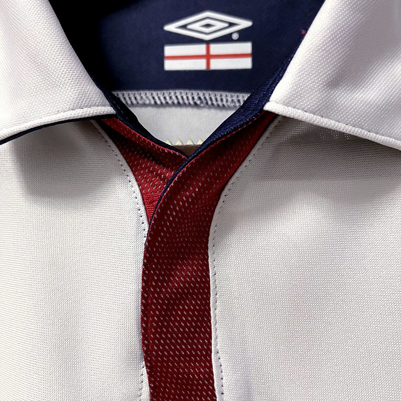 Camisa Retro Inglaterra 2004 Home Branco