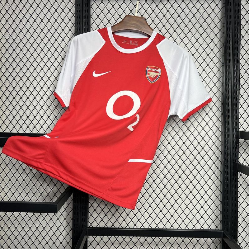 Camisa Retro Arsenal 2002/2004 Home Vermelho