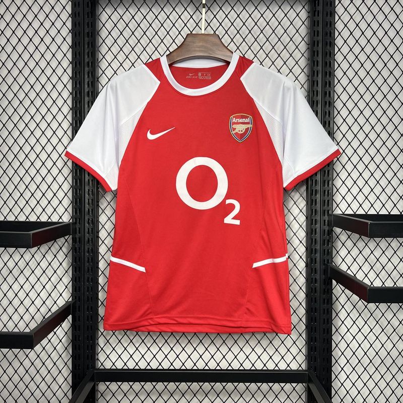 Camisa Retro Arsenal 2002/2004 Home Vermelho