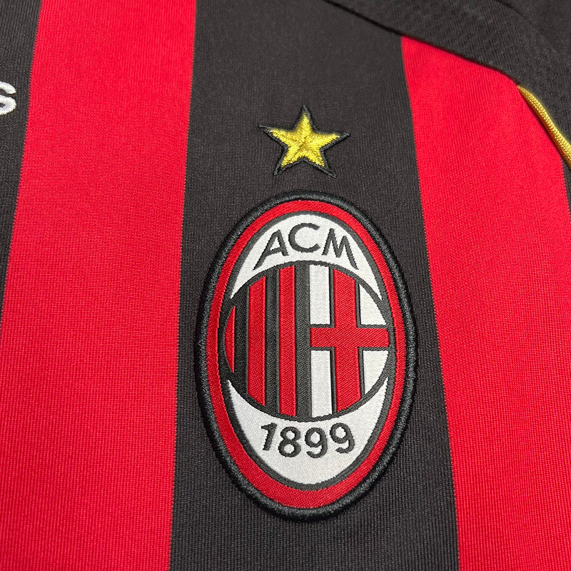 Camisa Retro Milan 2006/2007 Vermelha e Preto