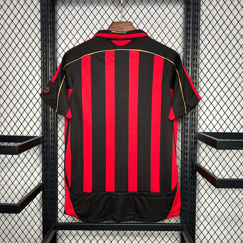 Camisa Retro Milan 2006/2007 Vermelha e Preto