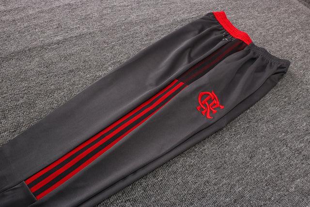 Conjunto Flamengo 21/22 Branca - Adidas - Com Ziper - Loja da Seven Oficial