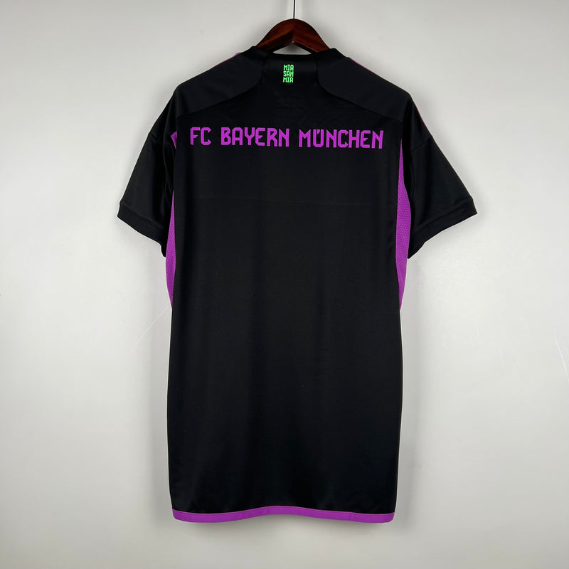 Camisa Bayern de Munique Away 23/24 s/n° Torcedor Masculino - Preto