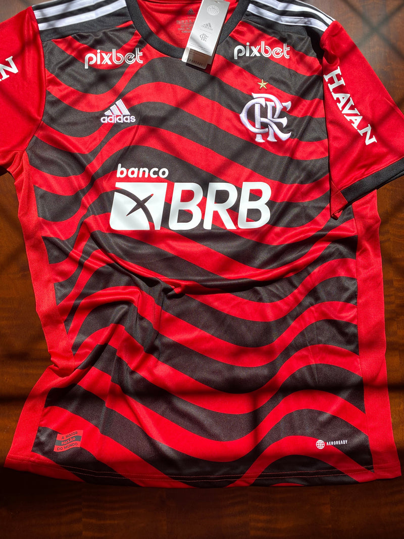 Camisa Flamengo III 22/23 Adidas - Rubro Negro