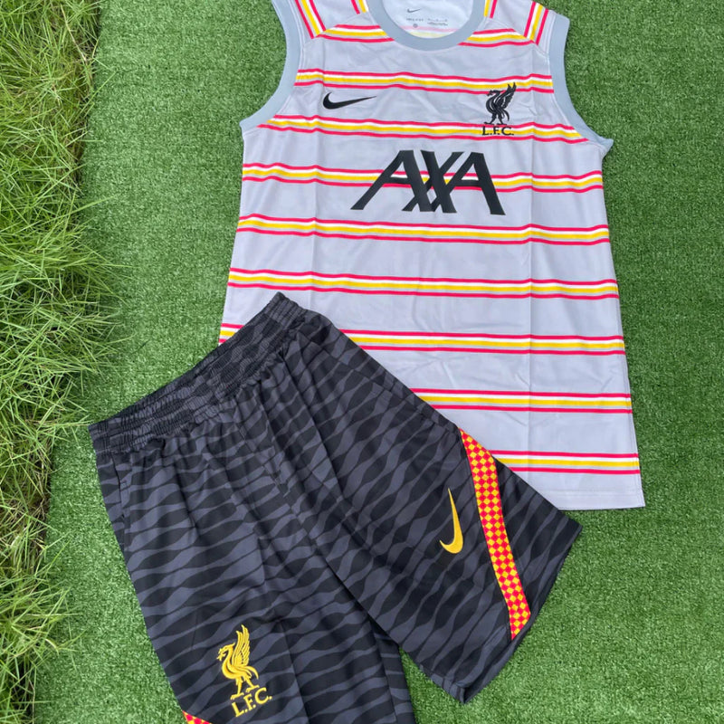 Kit Treino Liverpool 22/23 Cinza