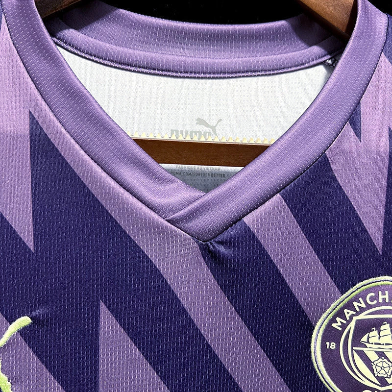 Camisa Goleiro Manchester City 23/24 - Roxo