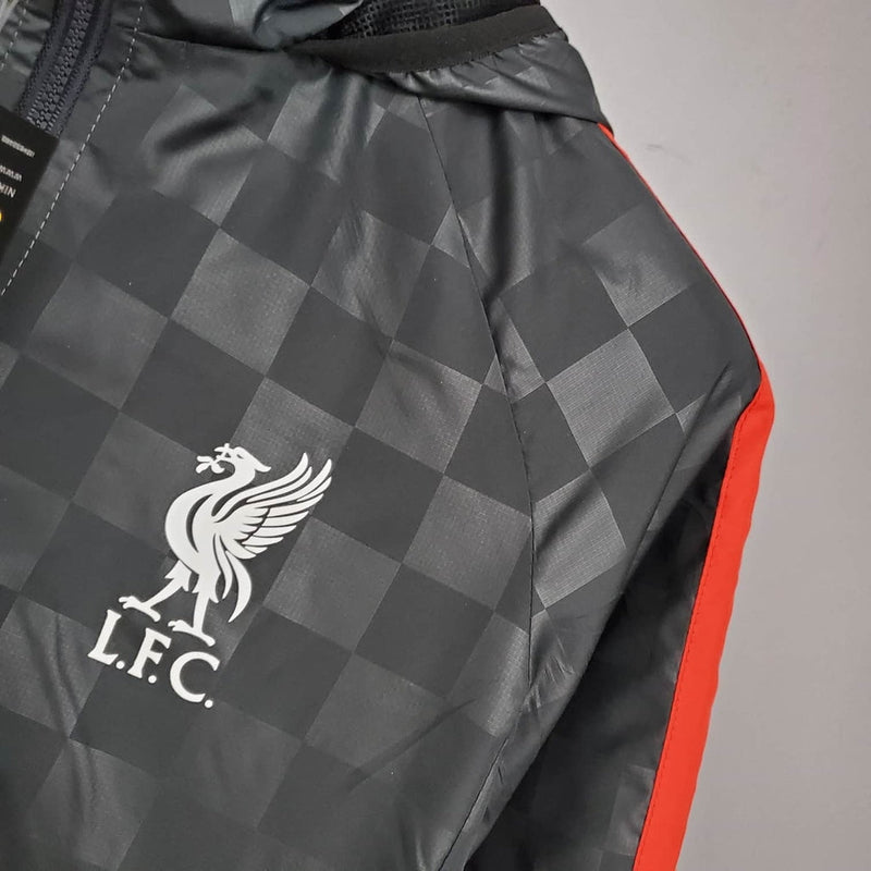 Corta Vento Liverpool 21/22 Preto Xadrez - Nike