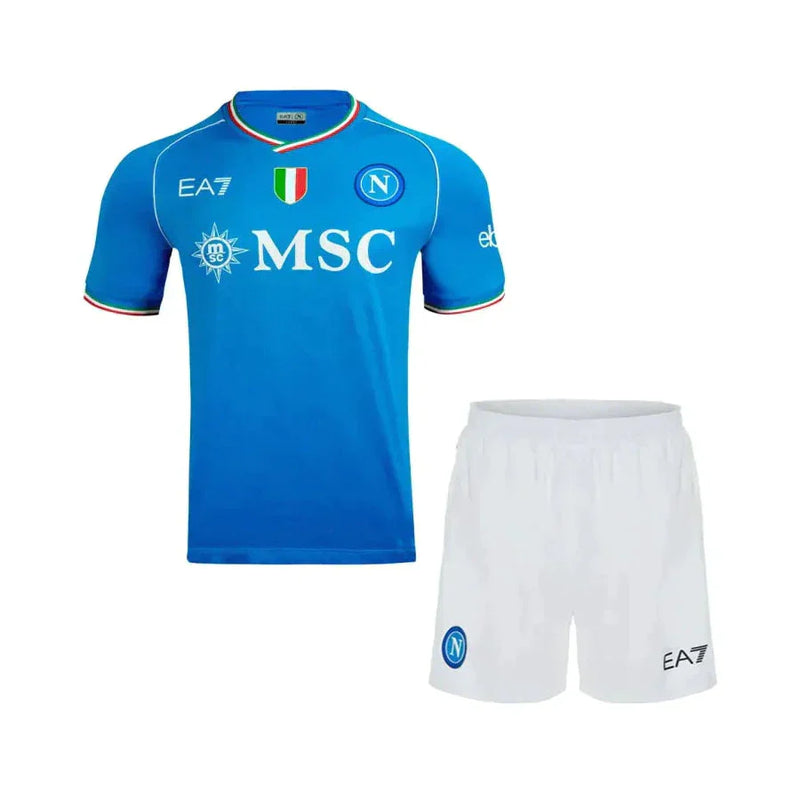 Conjunto Infantil Napoli Home 23/24 - Azul